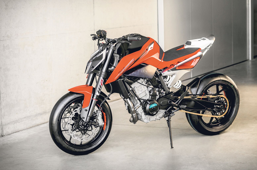 KTM working on a twin cylinder 500cc motorcycle Autocar India